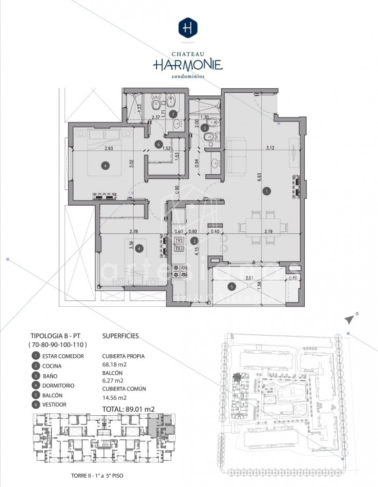 COMPLEJO CERRADO ZONA NORTE DEPTO DE 2 DORM C/COCHERA 