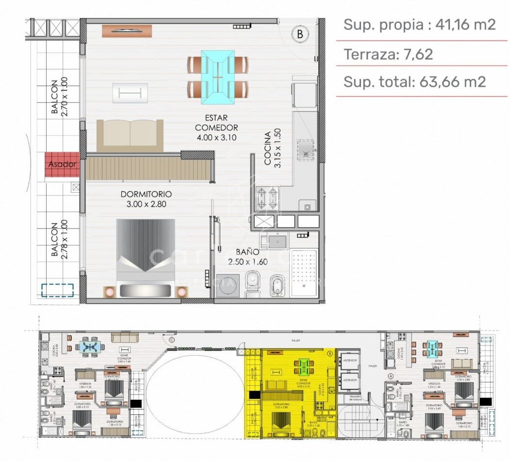 OBISPO TREJO DEPTO 1 DORM NUEVA CORDOBA