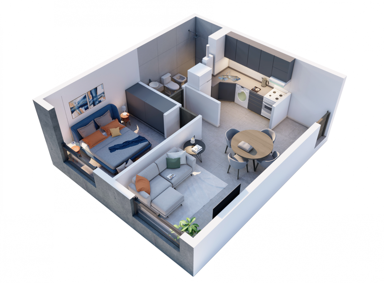 INVERSION EN POZO DEPTO 1 DORM ZONA CENTRICA | FINANCIACION ENTREGA Y CTAS FIJAS