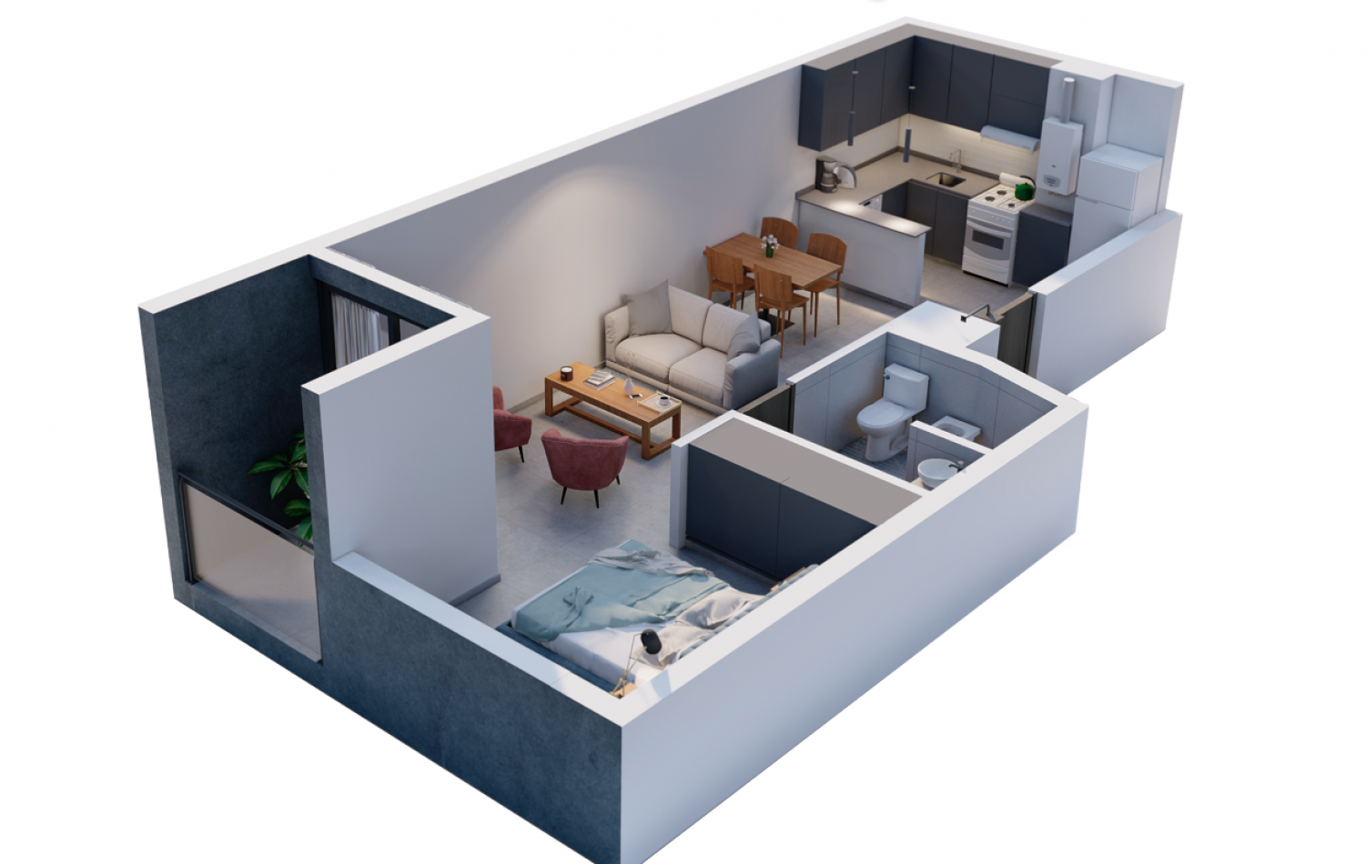 INVERSION EN POZO DEPTO 1 DORM ZONA CENTRICA | FINANCIACION ENTREGA Y CTAS FIJAS