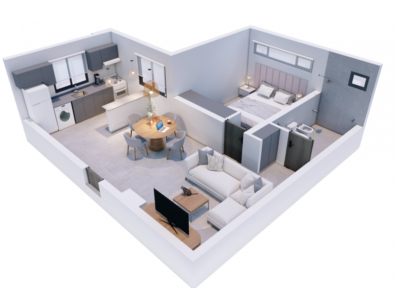 INVERSION EN POZO DEPTO 1 DORM ZONA CENTRICA | FINANCIACION ENTREGA Y CTAS FIJAS