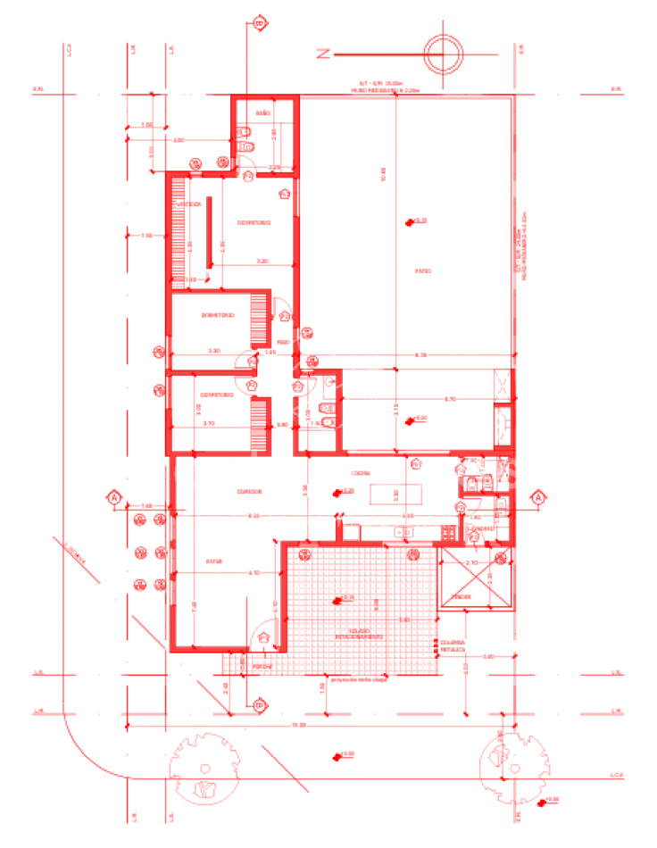 CASA EN PLANTA BAJA DE 3 DORMITORIOS. NOBU/DOCTA.