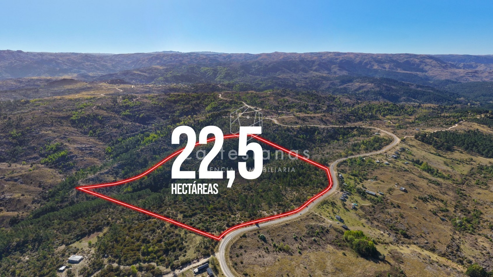 INCREIBLE FRACCION DE 22,5 HECTAREAS A 5 MINUTOS DE LA CUMBRECITA - VILLA BERNA.
