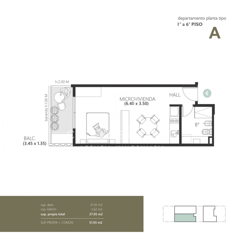 NUEVA CORDOBA SOBRE CALLE RONDEAU LOFT AMPLIO