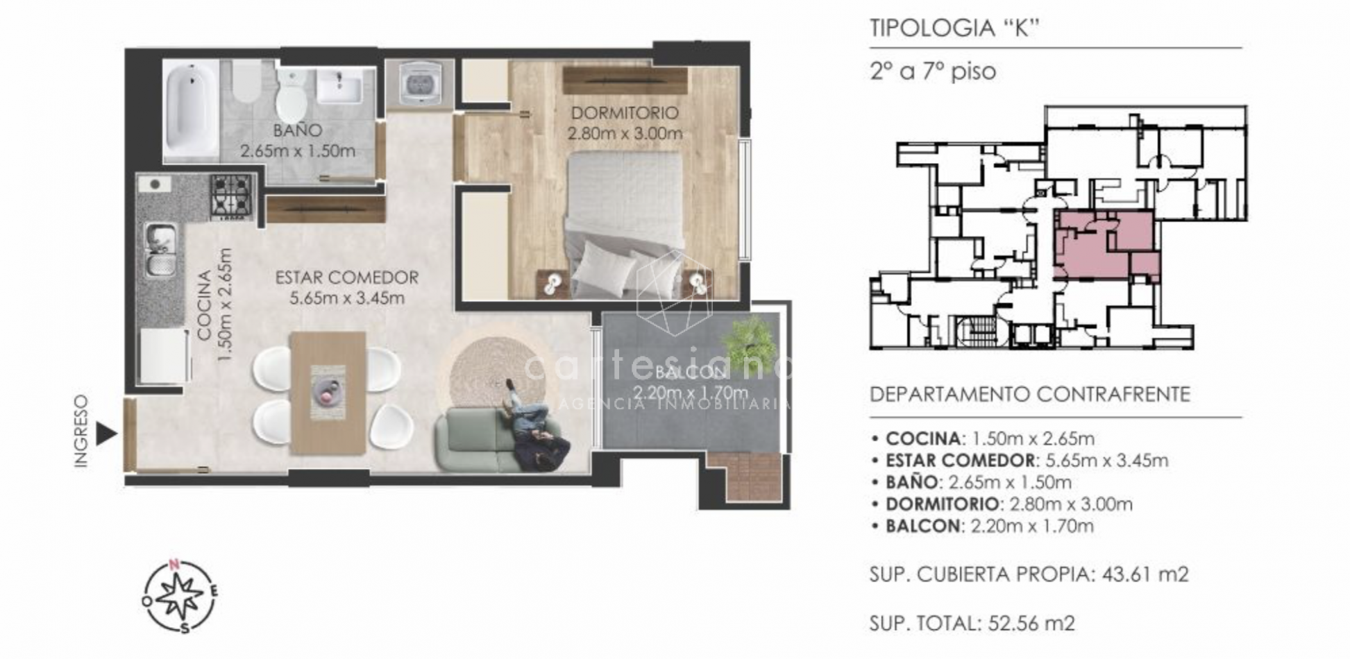 NUEVA CORDOBA | DEPTO 1 DORM C/ BALCON + AMENITIES / POSESION 2026