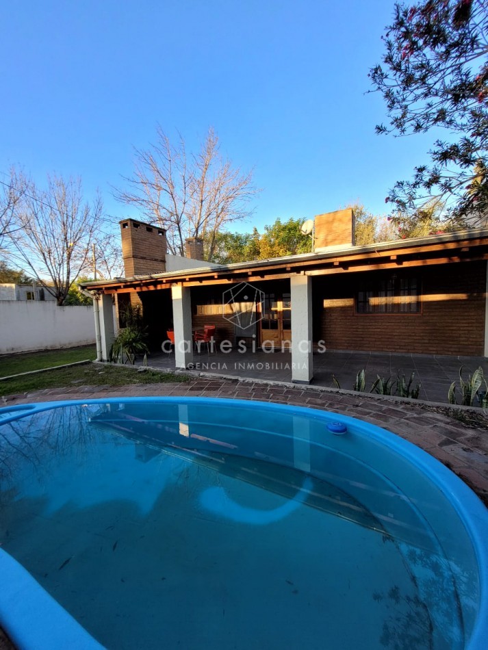 VILLA RIVERA INDARTE | CASA EN UNA SOLA PLANTA DE 3 DORM C/PILETA 