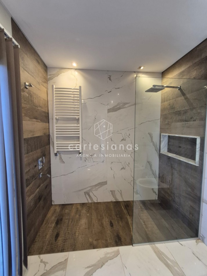 CINCO LOMAS. ALQUILER AMOBLADO ANUAL. CASA DE 3 DORM/ESCRIT/GYM/PILETA