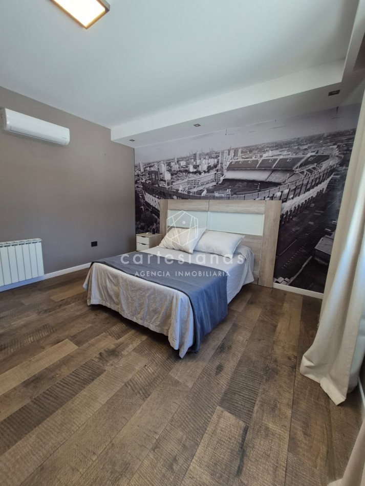 CINCO LOMAS. ALQUILER AMOBLADO ANUAL. CASA DE 3 DORM/ESCRIT/GYM/PILETA