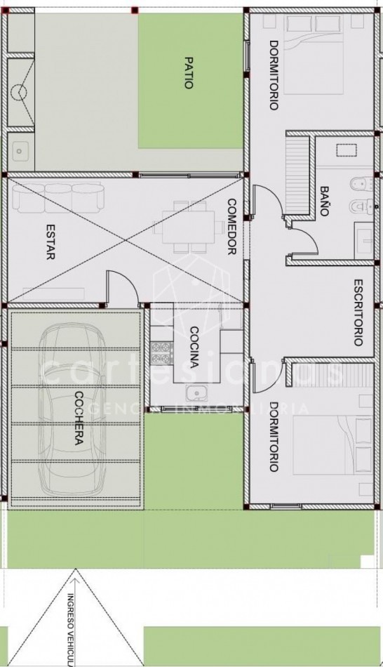 MUY LINDO DUPLEX 2 DORM + ESCRITORIO